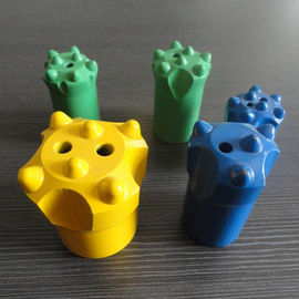 Tungsten Carbide Nút Drill Bit Taper 12 Deg, ngắn / áo dài