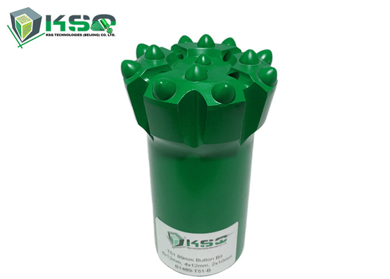 Nút thép hợp kim có ren Bits Rock Drill Tool Drop Center T51 89mm Ballistic