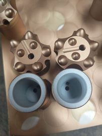 Tungsten Carbide Nút Drill Bit Taper 12 Deg, ngắn / áo dài