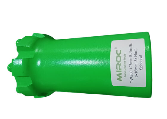 127mm Threaded Rock Drill Button Bit với hợp kim thép & Tungsten Carbides cho khoan hiệu suất cao