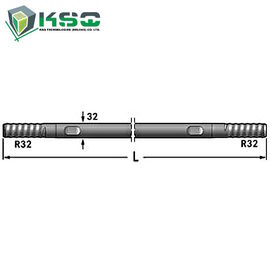 R32 Khe mở rộng Rod R32-Vòng 32-R32 Chì xối 9.2 mm Phẳng 25.4 mm