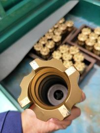 Mũi khoan tốc độ cao Rock có thể thu vào Bit Màu vàng 34-115mm Dia