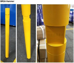 BR2 / BR3 2 "DTH Búa khoan tốt Áp suất không khí thấp BR2 Búa màu vàng