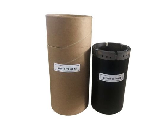 Bit lõi kim cương tẩm tẩm T2-76mm để khoan ống địa kỹ thuật