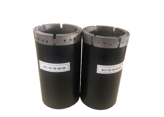 Bit lõi kim cương tẩm tẩm T2-76mm để khoan ống địa kỹ thuật