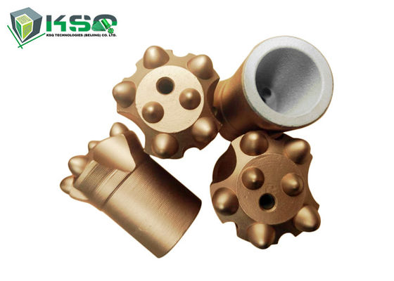 Nút bảy màu 38mm Màu vàng để đào đường hầm Khai thác mỏ Nút mũi khoan