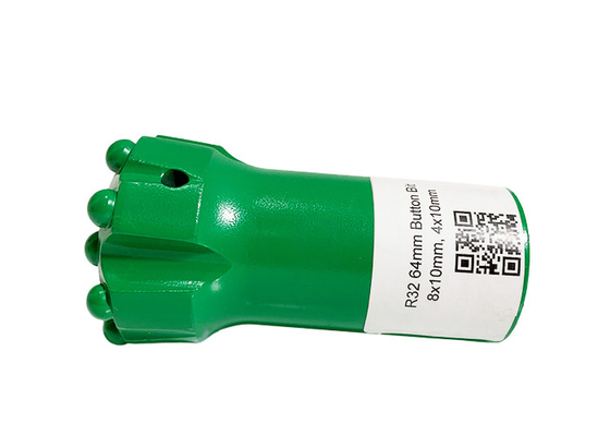 R32 2 1/2Inch Công cụ khai thác dưới lòng đất bằng đạn đạo Nút bấm Mũi khoan