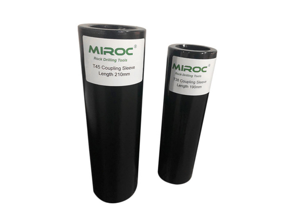 Rèn khớp nối khoan T45 Chiều dài tay áo 210mm Đường kính 63mm để khai thác ngầm