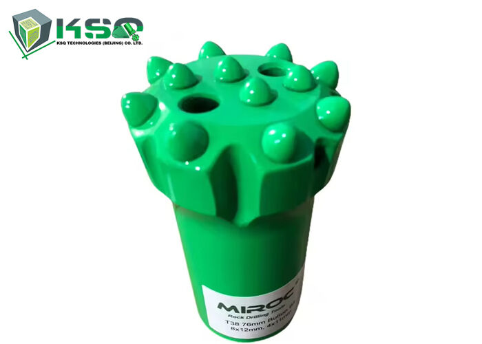 Mũi khoan bi ren T38 hiệu suất cao 76mm bằng hợp kim vonfram cho khai thác đá cứng, đào hầm, khai thác đá, khoan ngầm