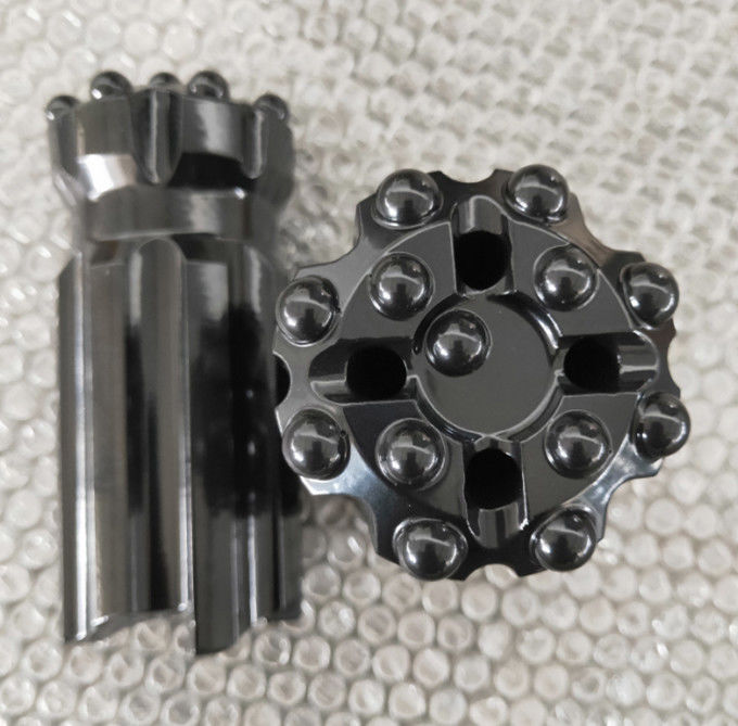 T38 64mm Nút Retrac Chủ đề Mũi khoan Bit Máy khoan búa búa 76mm 89mm Trung tâm phẳng / thả 102mm
