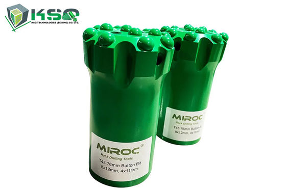 Khoan đá Tungsten Carbide Threaded Drill Button Bit T38 Chiều kính 64mm