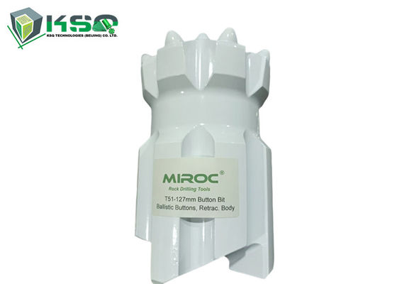 Chiều kính 127mm T51 Retrac Button Bit Đối với bình thường và thu hồi loại thân bán