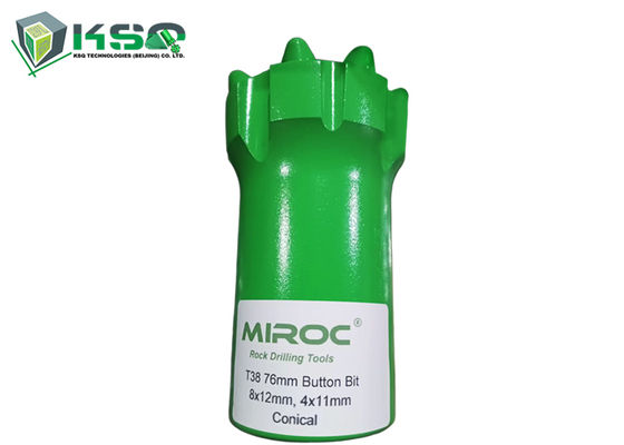 Mũi khoan cacbua vonfram T38 76mm, 102mm, Mũi khoan đá nút