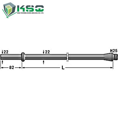 H25 Hex 22 mm Drill Rod Shank 108 mm