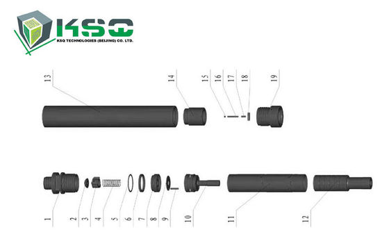 Công cụ DTH Drilling Tools xử lý nhiệt độc quyền DTH90-I Hammer
