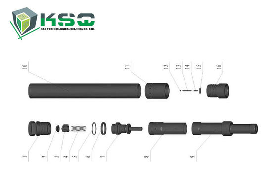 Công cụ khoan ngầm DTH DTH4.5 Hammer / DTH4.5-10 Piston Case