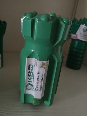 Khoan đá mềm T45 76mm Nút có ren Bit khoan bi có thể thu vào với tốc độ thâm nhập nhanh