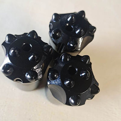 Máy khoan đá Phụ tùng 12 độ giảm dần Dril Bit với 7 cacbua chèn